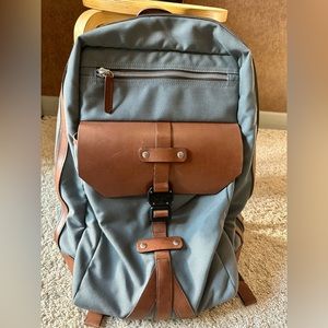 Allen Edmonds Outpost Charcoal Twill Large Backpack by Korchmar